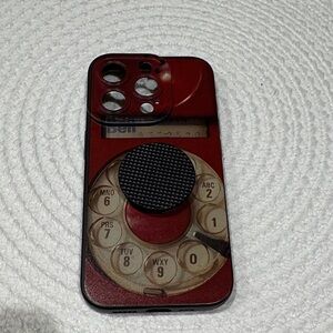 Retro Red Rotary Dial Phone Case